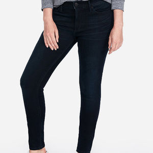 Express Mid Rise Dark Wash Jean Leggings Supersoft